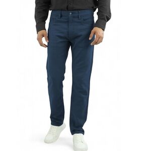 Jachs Men’s‎ Mid Navy Straight Fit Stretch Traveler Pant 36/32